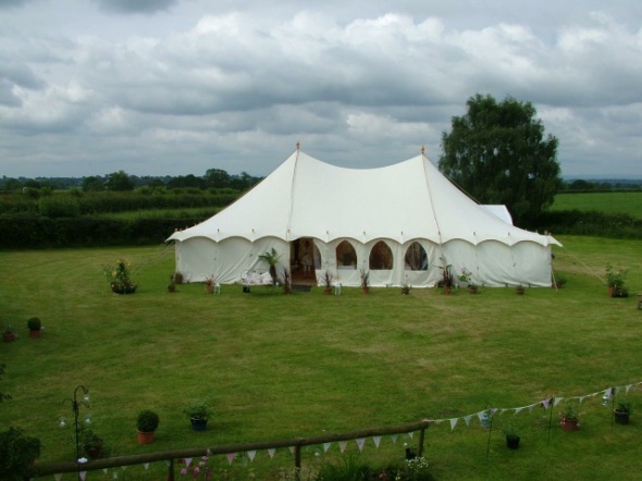 luxury white wedding tent for rental in UK